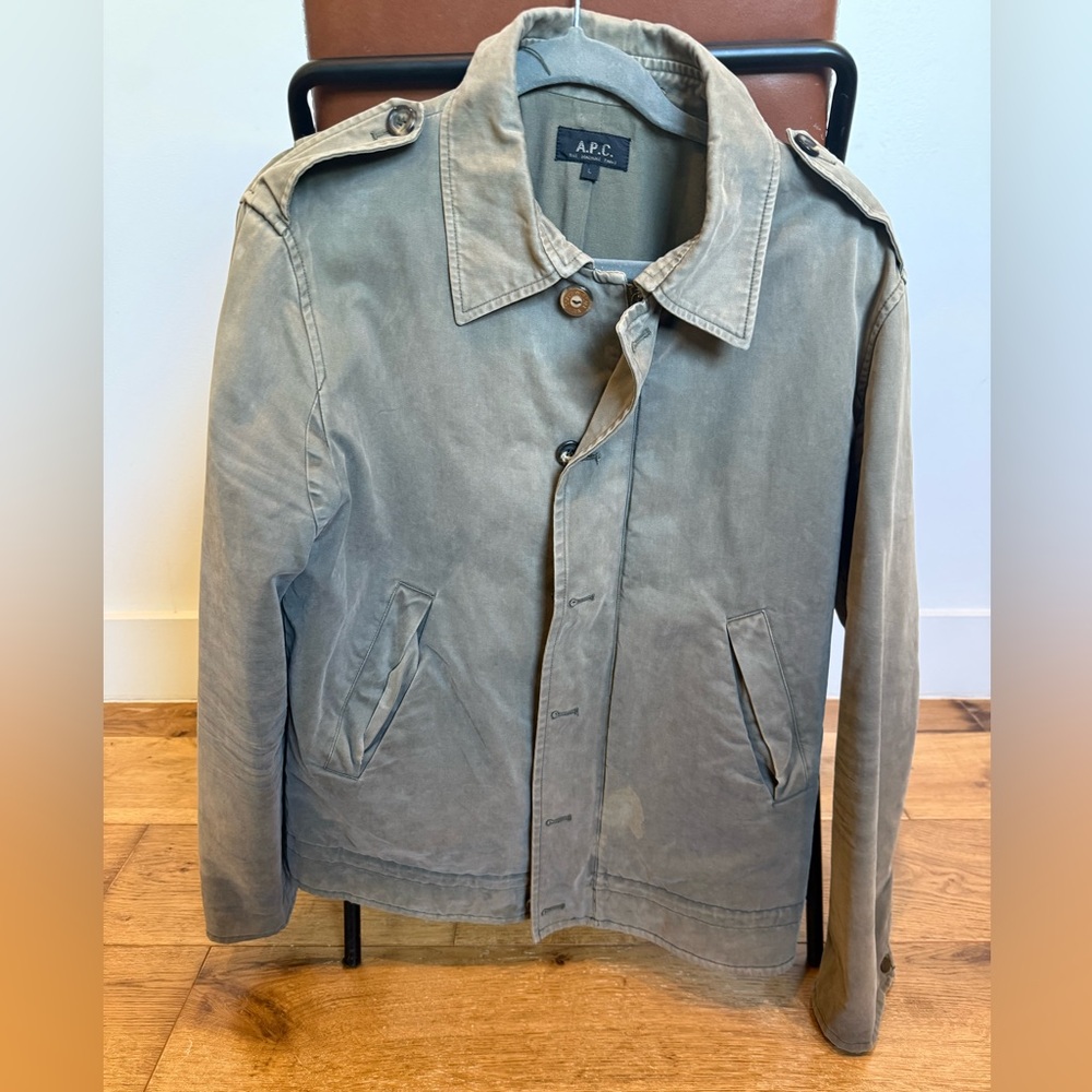 A.P.C. Military Utility Jacket Khaki Green Men’s Large